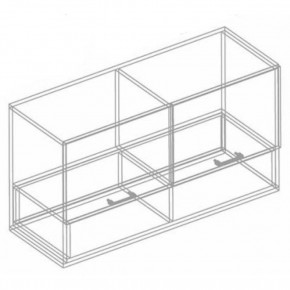 Шкаф настенный "Сандра" 1000 (Белый лофт) в Миассе - miass.ok-mebel.com | фото 2