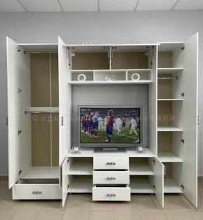 Шкаф настенный "Сандра" 1300 (Белый лофт) в Миассе - miass.ok-mebel.com | фото 2