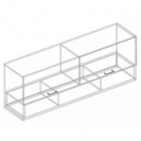 Шкаф настенный "Сандра" 1300 (Белый лофт) в Миассе - miass.ok-mebel.com | фото 4
