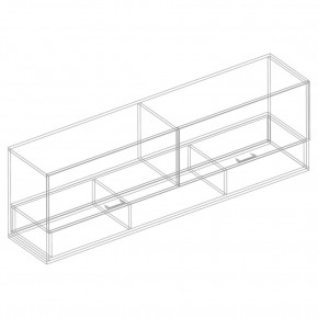 Шкаф настенный "Сандра" 1700 (Белый лофт) в Миассе - miass.ok-mebel.com | фото 3