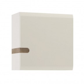 Шкаф навесной 1D/TYP 65, LINATE ,цвет белый/сонома трюфель в Миассе - miass.ok-mebel.com | фото 2