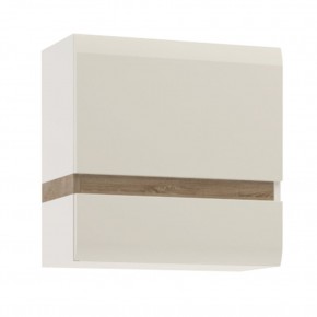 Шкаф навесной 1D/TYP 66, LINATE ,цвет белый/сонома трюфель в Миассе - miass.ok-mebel.com | фото 2
