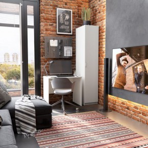 Шкаф ОРИОН однодверный, цвет белый в Миассе - miass.ok-mebel.com | фото 4