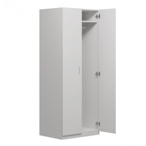 Шкаф ПЕГАС двухдверный, цвет белый в Миассе - miass.ok-mebel.com | фото 2