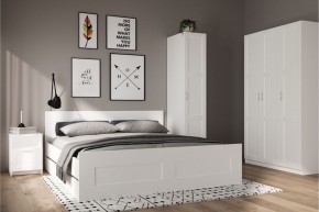 Шкаф ПЕГАС однодверный с рамочным фасадом, цвет белый в Миассе - miass.ok-mebel.com | фото 4
