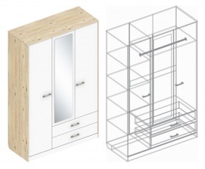 Шкаф "Милана" 3-х створчатый с 2 ящиками в Миассе - miass.ok-mebel.com | фото 3