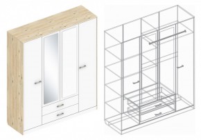 Шкаф "Милана" 4-х створчатый в Миассе - miass.ok-mebel.com | фото 3