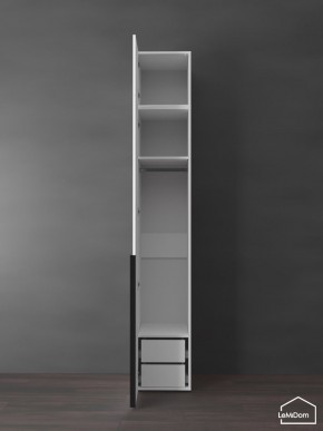 Шкаф с антресолью Linnea MHR-1A-3 2450х400х510 (Белый-М 11.1.2) в Миассе - miass.ok-mebel.com | фото 5