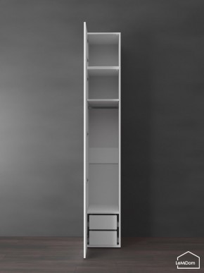 Шкаф с антресолью Linnea MHR-1POA-3 2450х400х510 (Белый-М 11.1.2) в Миассе - miass.ok-mebel.com | фото 5