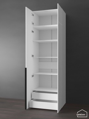 Шкаф с антресолью Linnea MHR-2A-4 2450х800х510 (Белый-М 11.1.2) в Миассе - miass.ok-mebel.com | фото 5