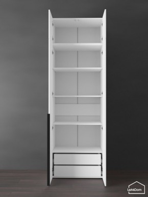Шкаф с антресолью Linnea MHR-2A-4 2450х800х510 (Белый-М 11.1.2) в Миассе - miass.ok-mebel.com | фото 6