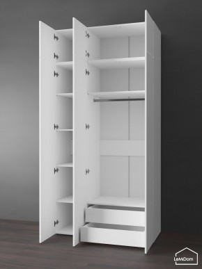 Шкаф с антресолью Linnea MHR-3POA-2 2450х1200х510 (Белый-М 11.1.2) в Миассе - miass.ok-mebel.com | фото 5