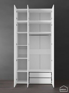 Шкаф с антресолью Linnea MHR-3POA-2 2450х1200х510 (Белый-М 11.1.2) в Миассе - miass.ok-mebel.com | фото 6