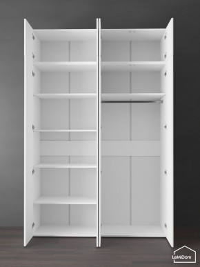 Шкаф с антресолью Linnea MHR-4POA-1 2450х1600х510 (Белый-М 11.1.2) в Миассе - miass.ok-mebel.com | фото 4