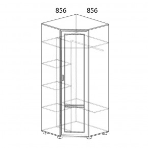 Шкаф угловой №243 Белла в Миассе - miass.ok-mebel.com | фото 2