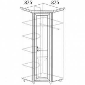 Шкаф угловой №862 "Ралли" (Угол 875*875) в Миассе - miass.ok-mebel.com | фото 2