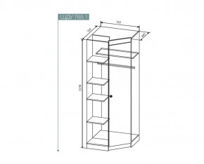 СКАНДИ ШДУ765.1 Шкаф угловой в Миассе - miass.ok-mebel.com | фото 2