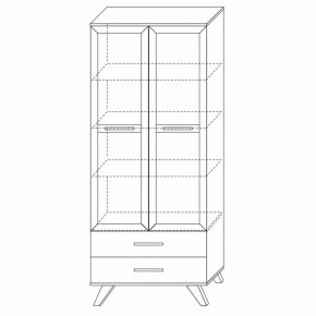 Шкаф-витрина 800 Вега Скандинавия в Миассе - miass.ok-mebel.com | фото 7