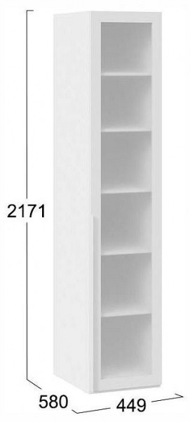 Шкаф-витрина Порто СМ-393.07.008 в Миассе - miass.ok-mebel.com | фото 3