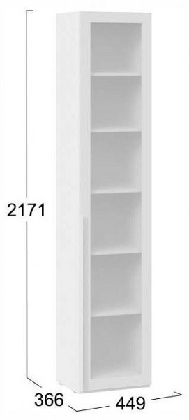 Шкаф-витрина Порто СМ-393.07.213 в Миассе - miass.ok-mebel.com | фото 4
