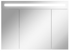 Шкаф-зеркало Аврора 100 с подсветкой LED Домино (DV8012HZ) в Миассе - miass.ok-mebel.com | фото
