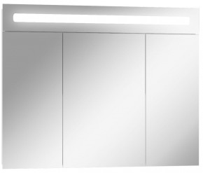 Шкаф-зеркало Аврора 90 с подсветкой LED Домино (DV8011HZ) в Миассе - miass.ok-mebel.com | фото