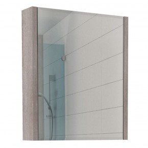 Шкаф-зеркало Quadro 60 Дуб серый левый/правый Домино (DQ1702HZ) в Миассе - miass.ok-mebel.com | фото 1