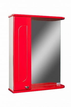 Шкаф-зеркало Радуга Красный 50 левый АЙСБЕРГ (DA1122HZR) в Миассе - miass.ok-mebel.com | фото
