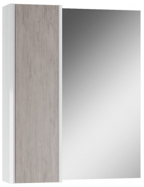 Шкаф-зеркало Uno 60 Дуб серый левый/правый Домино (DU1503HZ) в Миассе - miass.ok-mebel.com | фото 2