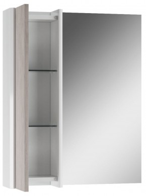 Шкаф-зеркало Uno 60 Дуб серый левый/правый Домино (DU1503HZ) в Миассе - miass.ok-mebel.com | фото 3