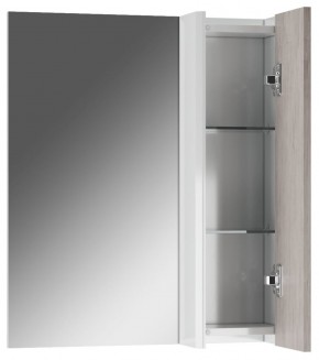 Шкаф-зеркало Uno 60 Дуб серый левый/правый Домино (DU1503HZ) в Миассе - miass.ok-mebel.com | фото 4
