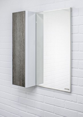 Шкаф-зеркало Uno 60 Дуб серый левый/правый Домино (DU1503HZ) в Миассе - miass.ok-mebel.com | фото 8