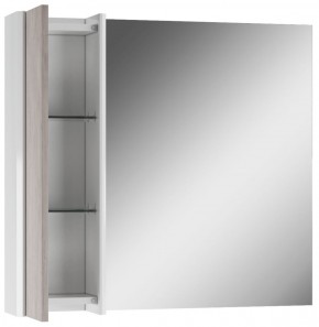 Шкаф-зеркало Uno 80 Дуб серый левый/правый Домино (DU1504HZ) в Миассе - miass.ok-mebel.com | фото 4