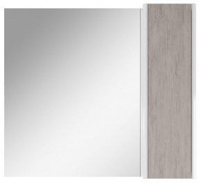 Шкаф-зеркало Uno 80 Дуб серый левый/правый Домино (DU1504HZ) в Миассе - miass.ok-mebel.com | фото 5