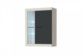 СОНАТА ВНС-800 Шкаф-витрина навесная (крафт белый/антрацит) в Миассе - miass.ok-mebel.com | фото