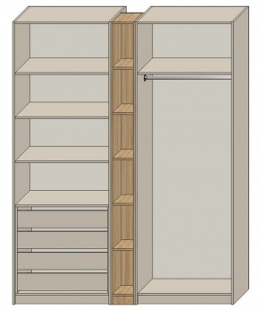 Спальня Серый камень + Кровать (серии «ГЕСТИЯ») в Миассе - miass.ok-mebel.com | фото 7