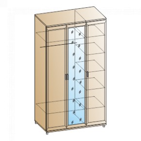 Спальня Мелисса композиция 3 (Гикори Джексон светлый) в Миассе - miass.ok-mebel.com | фото 4