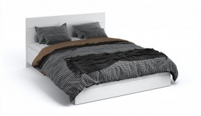 Спальня Йорк Кровать 160 с подъемным механизмом Белый жемчуг/Белый глянец в Миассе - miass.ok-mebel.com | фото