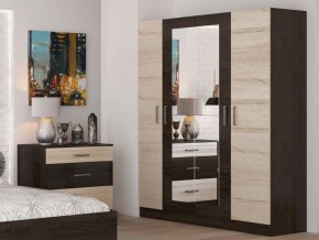 Спальный гарнитур Леси + 4-х створчатый шкаф в Миассе - miass.ok-mebel.com | фото 4