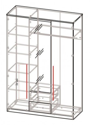 Спальный гарнитур Роксана (модульный) ЯШС в Миассе - miass.ok-mebel.com | фото 5