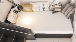 Стандарт Кровать 0900, цвет венге, ШхГхВ 93,5х203,5х70 см., сп.м. 900х2000 мм., без матраса, основание есть в Миассе - miass.ok-mebel.com | фото 6