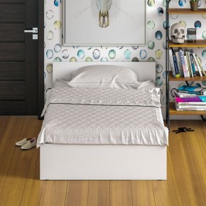 Стандарт Кровать 1200, цвет белый, ШхГхВ 123,5х203,5х70 см., сп.м. 1200х2000 мм., без матраса, основание есть в Миассе - miass.ok-mebel.com | фото 5