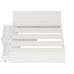 Стандарт Кровать с ящиками 1600, цвет белый, ШхГхВ 163,5х203,5х70 см., сп.м. 1600х2000 мм., без матраса, основание есть в Миассе - miass.ok-mebel.com | фото 7