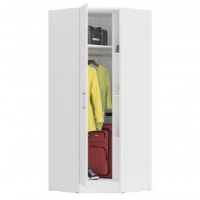 Стандарт Шкаф угловой, цвет белый, ШхГхВ 81,2х81,2х200 см., универсальная дверь, боковина для соединения со шкафами глубиной 52 см. в Миассе - miass.ok-mebel.com | фото 3