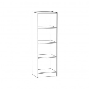 Стеллаж 09.135 Альфа (Солнечный Свет 0134 BS, Белый премиум) в Миассе - miass.ok-mebel.com | фото 2