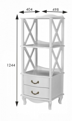 Стеллаж комбинированный Джульетта Л в Миассе - miass.ok-mebel.com | фото 8