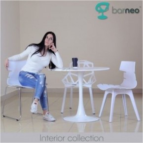Стол Barneo T-3 Tulip style (RAL9003 белый, D80) в Миассе - miass.ok-mebel.com | фото 6