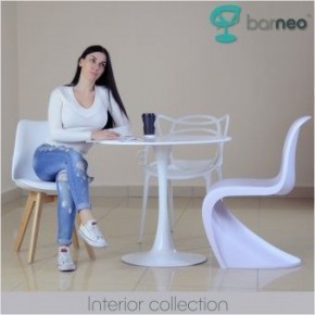 Стол Barneo T-3 Tulip style (RAL9003 белый, D90) в Миассе - miass.ok-mebel.com | фото 5