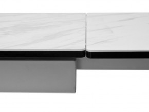 Стол BELLUNO 160 MARBLES KL-99 Белый мрамор матовый, итальянская керамика/ белый каркас, ®DISAUR в Миассе - miass.ok-mebel.com | фото 7