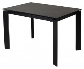 Стол CORNER 120 MATT BLACK MARBLE SOLID CERAMIC / BLACK, ®DISAUR в Миассе - miass.ok-mebel.com | фото